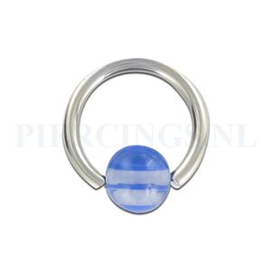 BCR 1.6 mm doorzichtig met blauw streepje