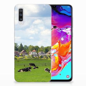 Samsung Galaxy A70 TPU Hoesje Koeien