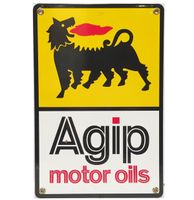 Agip Motor Oils Emaille Bord 30,5 x 20,5 cm