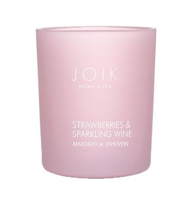 Geurkaars strawberry & sparkling wine vegan