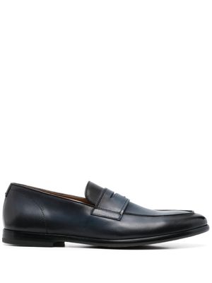 Doucal's mocassins en cuir de veau - Noir