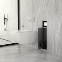 Toiletrol- en borstelhouder Xellanz Rocko | Inbouw | Betegelbaar | Messing | Gunmetal
