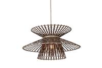 GOOD&MOJO Hanglamp 'Machu Picchu' Bamboe, 57cm, kleur Naturel/Bruin