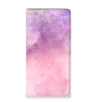 Bookcase Samsung Galaxy A54 Pink Purple Paint