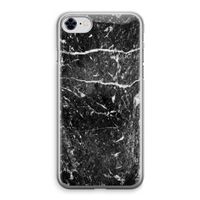 Zwart marmer: iPhone 8 Transparant Hoesje Zwart marmer: iPhone 8 Transparant Hoesje