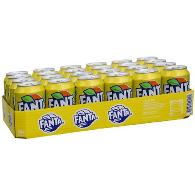 Fanta Lemon 330 ml. / tray 24 blikken Fanta Lemon 330 ml. / tray 24 blikken