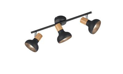 Trio PlafondlampLatika 3-lichts zwart - R81523032