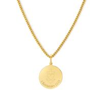 Gepersonaliseerde bijbelvers ketting - Stainless steel - Goud - Korintiërs 13:13