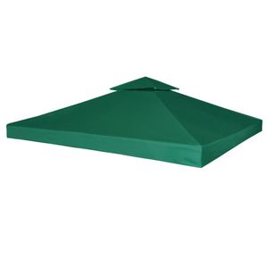 VidaXL Vervangend tentdoek prieel 310 g/m² 3x3 m groen