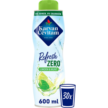 Karvan Cevitam Zero Limoen en Munt Siroop 600 ml bij Jumbo