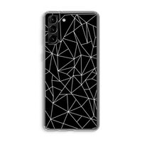 Geometrische lijnen wit: Samsung Galaxy S21 Plus Transparant Hoesje