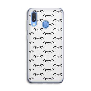 Wimpers: Samsung Galaxy A40 Transparant Hoesje
