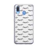 Wimpers: Samsung Galaxy A40 Transparant Hoesje