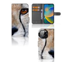 iPhone 14 Pro | Telefoonhoesje | Met pasjeshouder | Cheetah