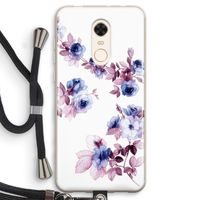 Waterverf bloemen: Xiaomi Redmi 5 Transparant Hoesje met koord