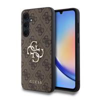 Samsung Galaxy A35 Guess 4G Big Metal Logo Hybride Hoesje - Bruin