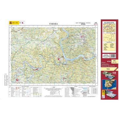 Topografische kaart 443 MT50 Fabara | CNIG - Instituto Geográfico Nacional1