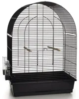 Vogelkooi metaal 54x34x75cm zwart