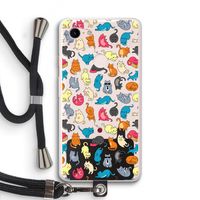 Kleurrijke katten: Pixel 3 XL Transparant Hoesje met koord