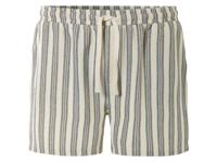 LIVERGY Korte heren broek (Wit/donkerblauw, L)
