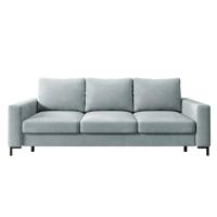 Haluta - 3-zitsslaapbank Mokpo - 230x100x88cm - Velvet - Grijsblauw