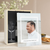 Wijnpakket met glas - Salentein Chardonnay (Bedrukte deksel)