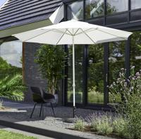Hartman Parasol 'Sophie' 300cm, kleur White Hartman Parasol 'Sophie' 300cm, kleur White