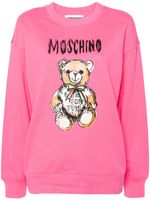 Moschino sweat à ourson imprimé - Rose