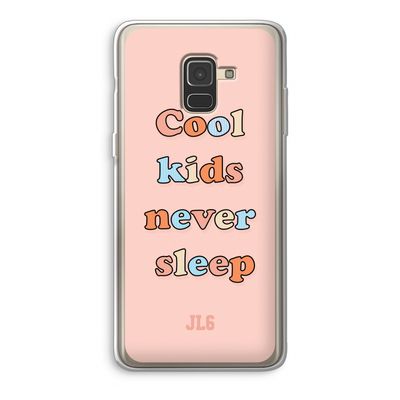 Cool Kids Never Sleep: Samsung Galaxy A8 (2018) Transparant Hoesje