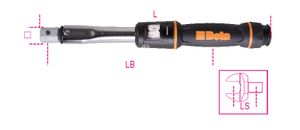 Beta Momentsleutels met klikmechanisme voor het links- en rechtsom vastdraaien, Torsie nauwkeurigheid: ±3% 669N/10 - 006690210