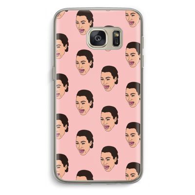 Ugly Cry Call: Samsung Galaxy S7 Transparant Hoesje