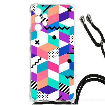 Samsung Galaxy A13 4G Shockproof Case Blokken Kleurrijk Samsung Galaxy A13 4G Shockproof Case Blokken Kleurrijk