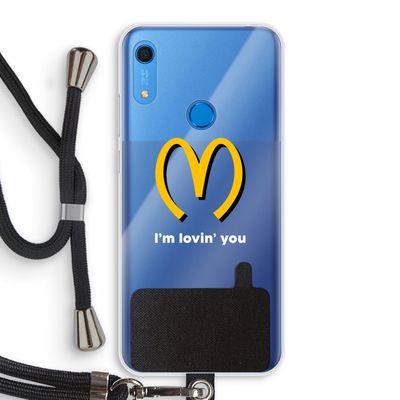 I'm lovin' you: Huawei Y6s Transparant Hoesje met koord