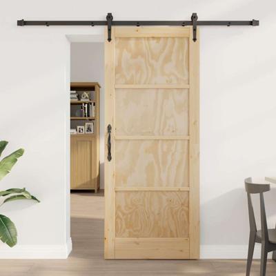 Schuifdeur met Hardware Set 'ORKDAL'van massief grenenhout