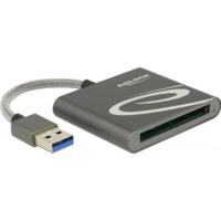 DeLOCK 91525 geheugenkaartlezer USB 3.2 Gen 1 (3.1 Gen 1) Grijs - thumbnail