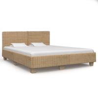 Bedframe handgeweven echt rattan 180x200 cm