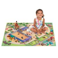 Achoka speelkleed paarden manege, 100x150cm