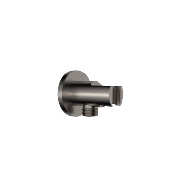Wandaansluitbocht BWS Astev Met Handdouche Houder Rond 1/2" Gunmetal