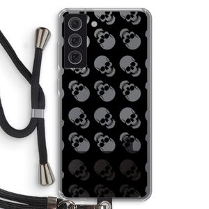Musketon Skulls: Samsung Galaxy S21 FE Transparant Hoesje met koord