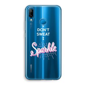 Sparkle quote: Huawei P20 Lite Transparant Hoesje