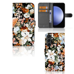 Hoesje voor Samsung Galaxy S23 FE Dark Flowers