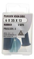 Giboplug 6x35 13 rubber 2 sets - Deltafix