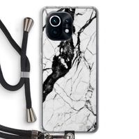 Witte marmer 2: Xiaomi Mi 11 Transparant Hoesje met koord