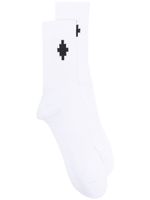 Marcelo Burlon County of Milan chaussettes 3/4 à motif Cross - Blanc