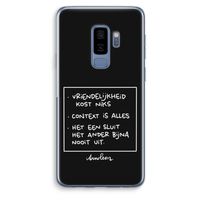 Mijn Motto's: Samsung Galaxy S9 Plus Transparant Hoesje