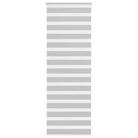 Zebra rolgordijn 70x200 cm stofbreedte 65,9 cm lichtgrijs