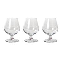 Cognac/likeur glazen - Set van 6x - 250 ml - glas - Vaatwasmachinebestendig
