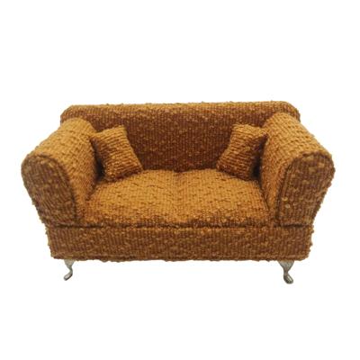 Juwelenkistje Versa Mosterd Polyester Metaal Spiegel Hout MDF 9,5 X 12,5 X 23,5 CM Sofa