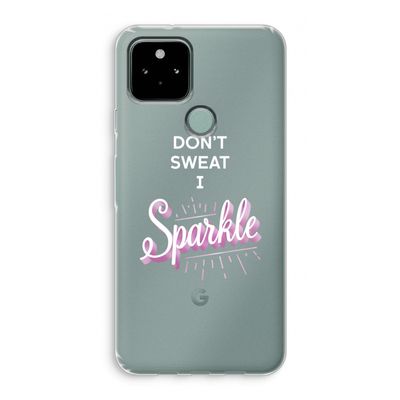 Sparkle quote: Google Pixel 5 Transparant Hoesje