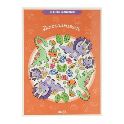 Wins Holland ik kleur mandala&apos;s dinosaurussen